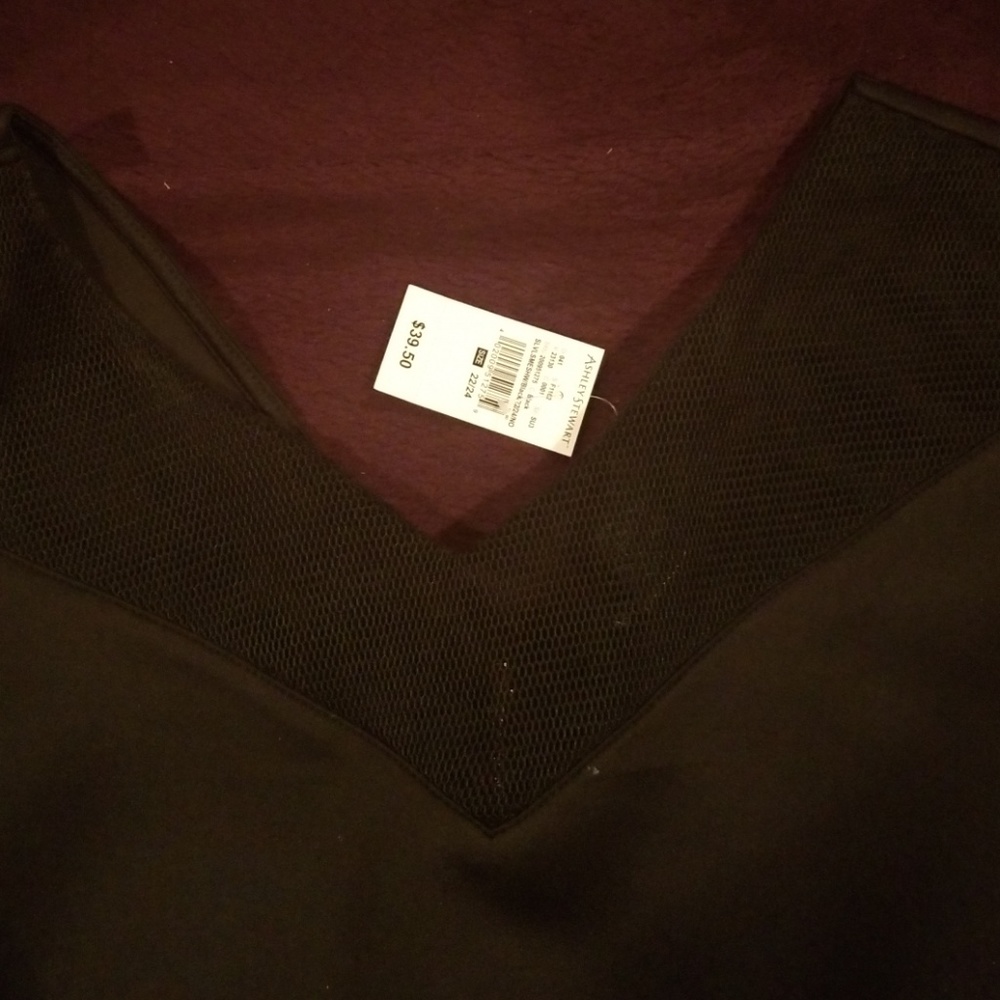 Black peplum top